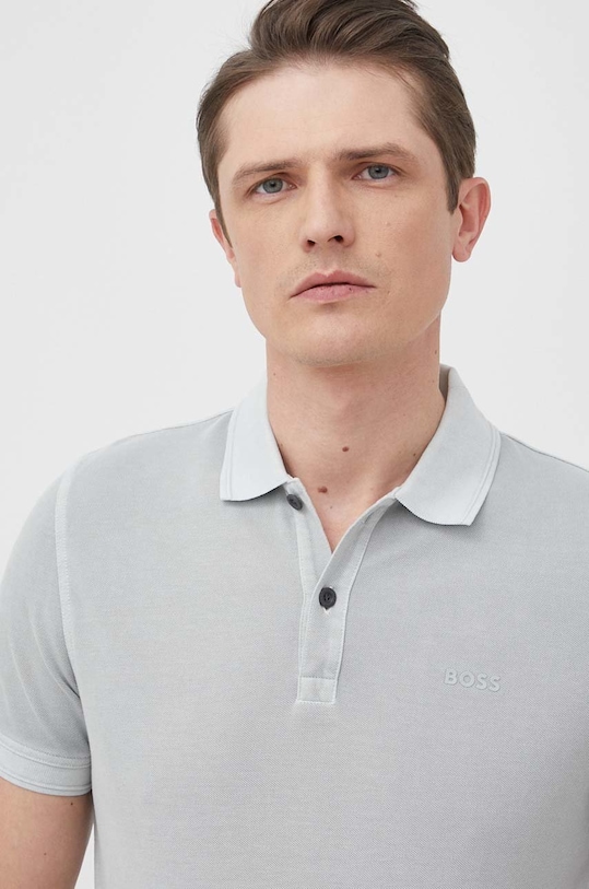 BOSS polo bawełniane BOSS ORANGE 50468576 zielony 50468576