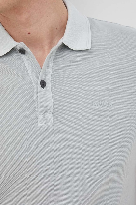 Bavlněné polo tričko BOSS Casual 50468576 zelená