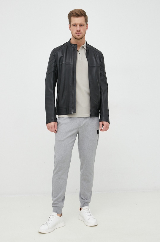 BOSS polo bawełniane BOSS ORANGE 50468576 50468576 szary AA00