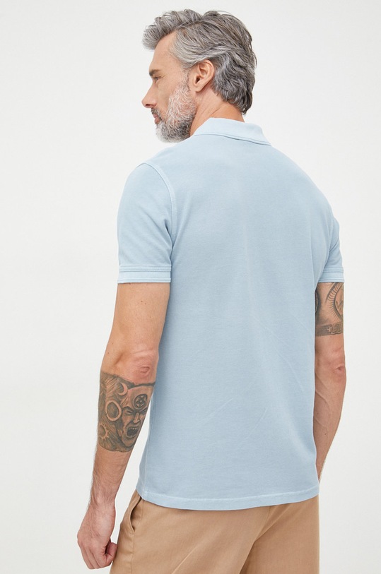 Odzież BOSS polo bawełniane BOSS ORANGE 50468576 50468576 niebieski