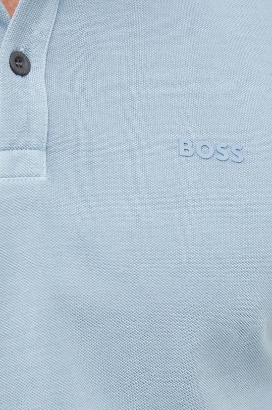 BOSS polo bawełniane BOSS ORANGE 50468576 50468576 niebieski