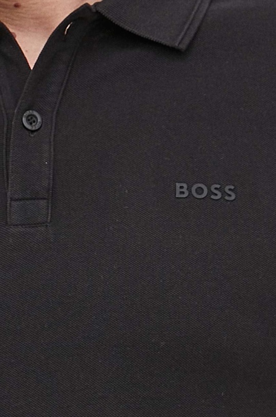 BOSS polo bawełniane BOSS ORANGE 50468576 50468576 czarny