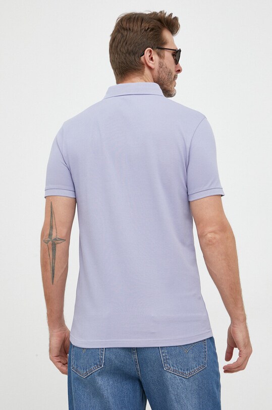 Odzież BOSS polo BOSS ORANGE 50472668 fioletowy