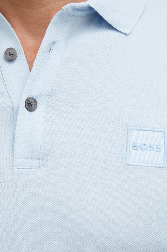 BOSS polo BOSS ORANGE 50472668 50472668 niebieski
