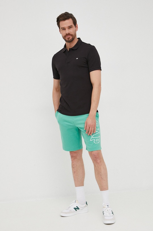 Polo tričko Calvin Klein K10K108727.PPYY čierna SS22