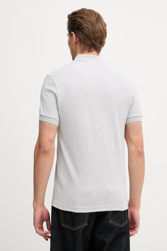 Odzież Lacoste polo męskie bawełniane DH2050. szary