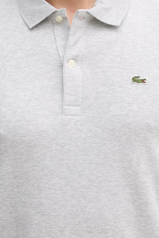 Lacoste polo męskie bawełniane DH2050. szary