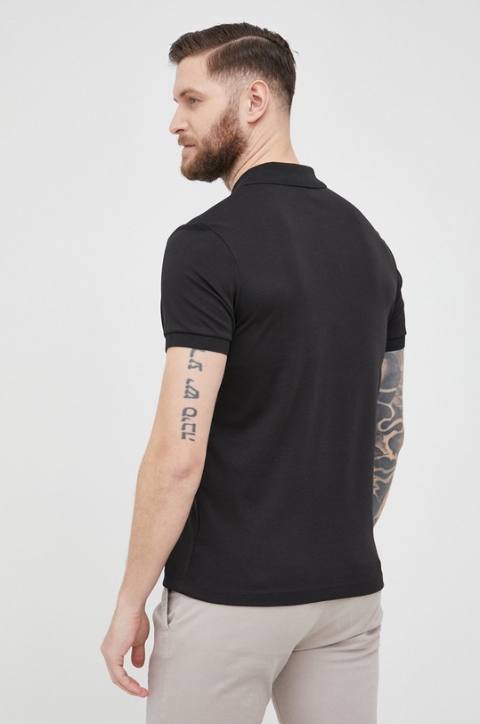Îmbrăcăminte Lacoste polo de bumbac DH2050. negru