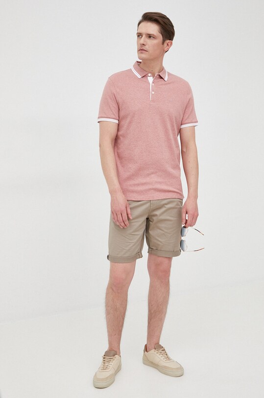 Michael Kors polo de bumbac uni roz CS2512720B