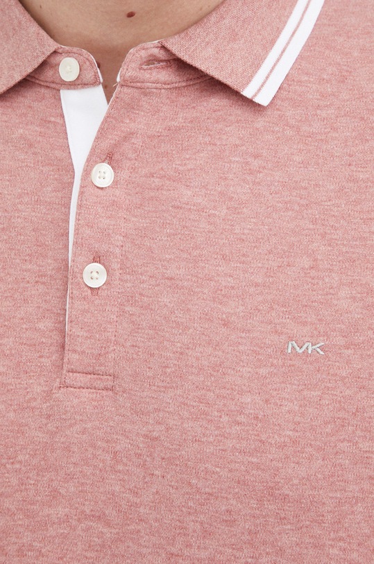 Bavlněné polo tričko Michael Kors CS2512720B růžová