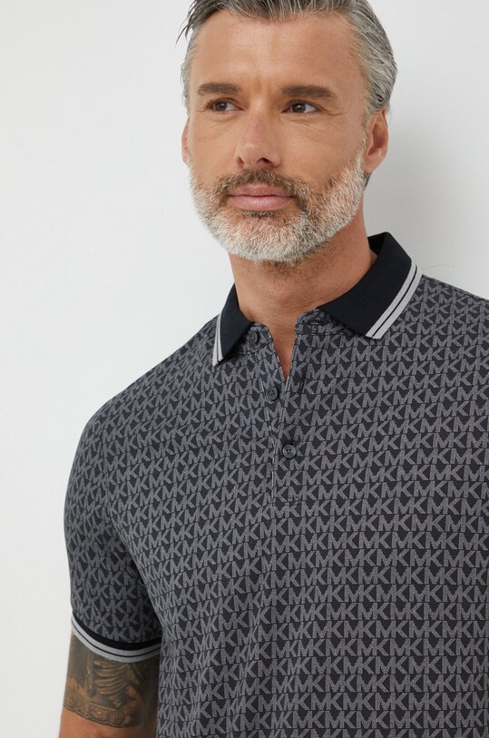 Michael Kors pamut póló fekete CS250V85KS