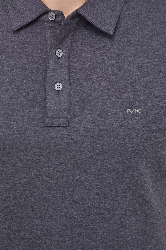 Бавовняне поло Michael Kors CS15073C93 сірий