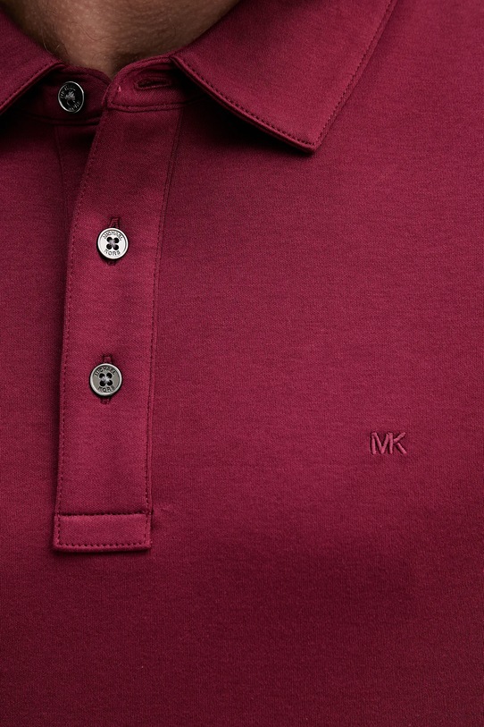 Хлопковое поло Michael Kors CS15073C93 бордо