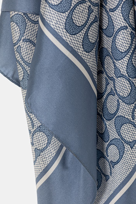 Coach chusta jedwabna C2755 niebieski SS26