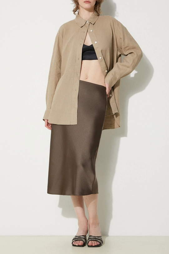 Samsoe Samsoe skirt Uma A-line brown F18303206