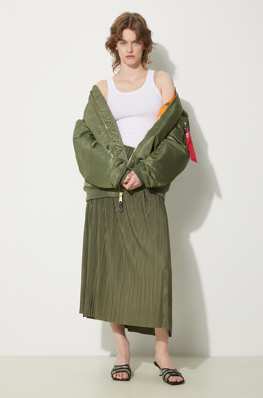Samsoe Samsoe spódnica F18303206 zielony AW24