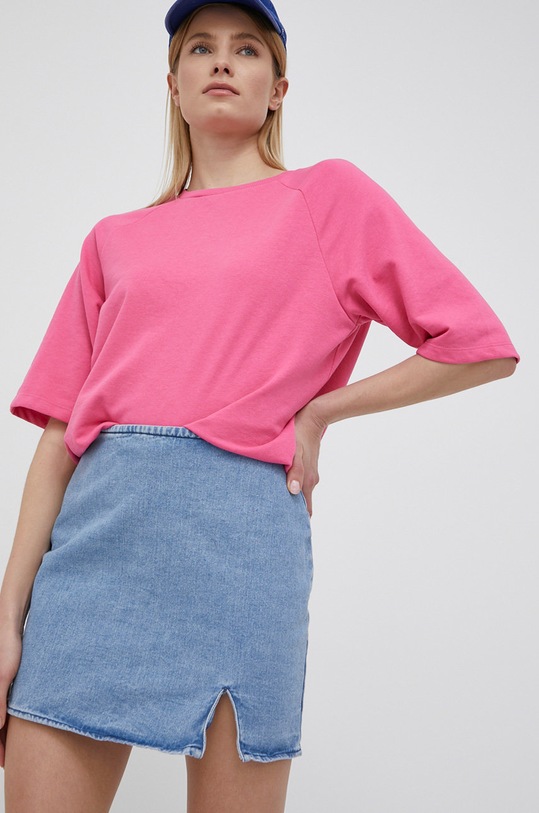 Noisy May fustă din denim uni albastru 27020042.MediumBlue