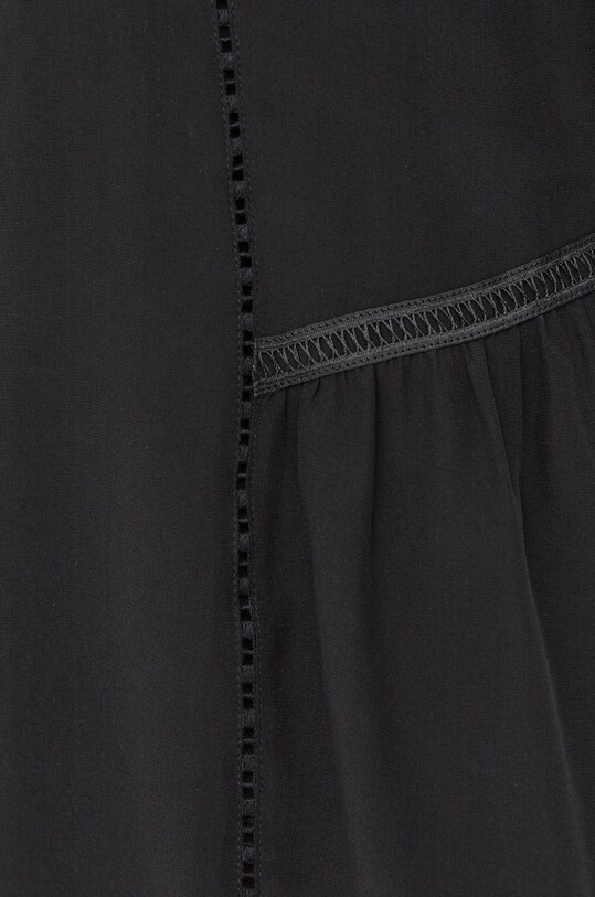 Шовкова спідниця The Kooples чорний FJUP24080K