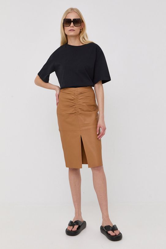 Notes du Nord fusta de piele 12600 galben SS22