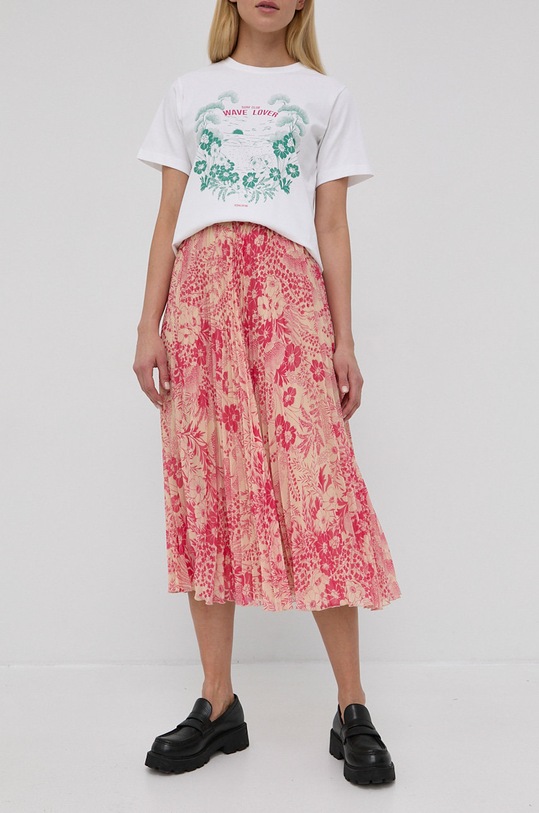 Red Valentino - Fusta flori roz XR3RAH2969Y