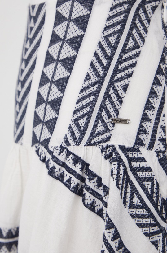 Памучна пола Pepe Jeans Miren бял PL900967.0AA