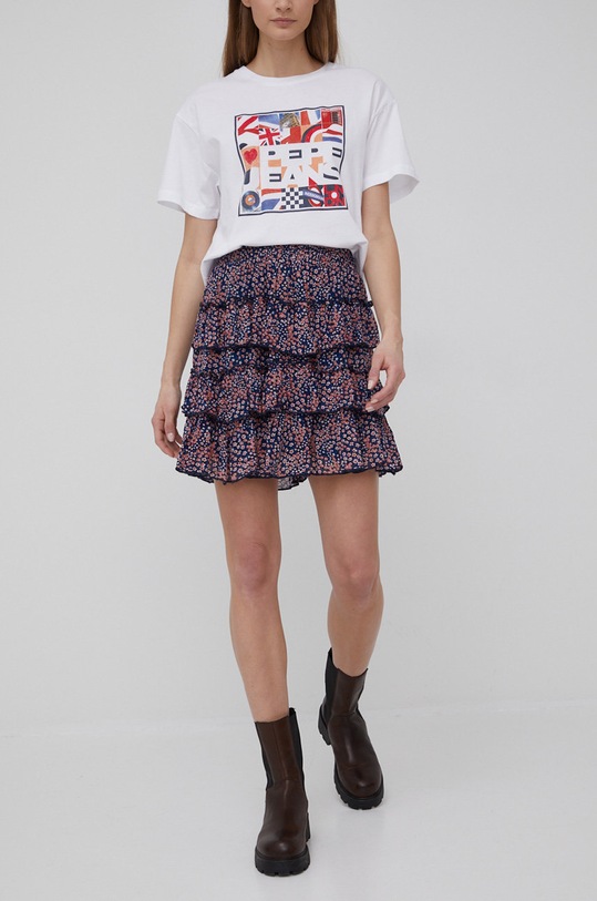 Sukně Pepe Jeans Leslie jemný vzor vícebarevná PL900965.0AA