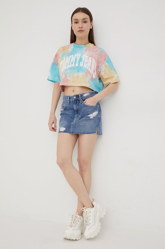 Superdry spódnica jeansowa W7210192A.O1O niebieski SS22