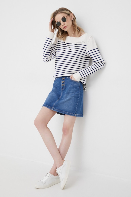 Lee fustă din denim L38MOWVR albastru SS22