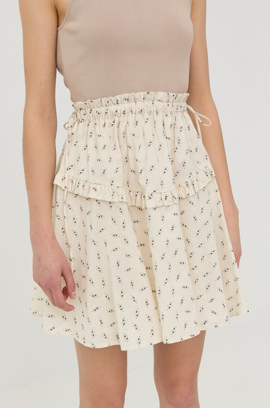 Bavlněná sukně Bruuns Bazaar BBW2738 béžová SS22