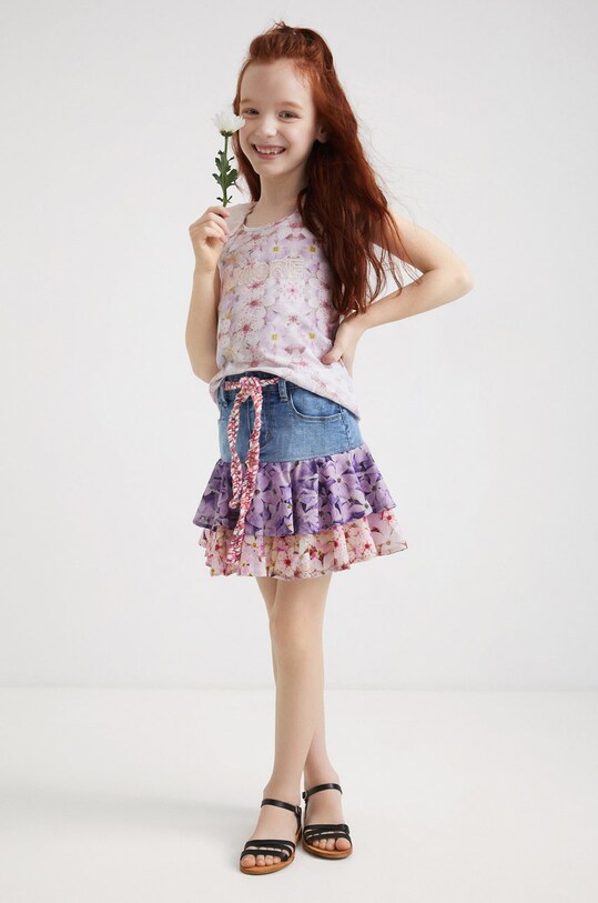 Desigual fusta fete cu modele multicolor 22SGFD03