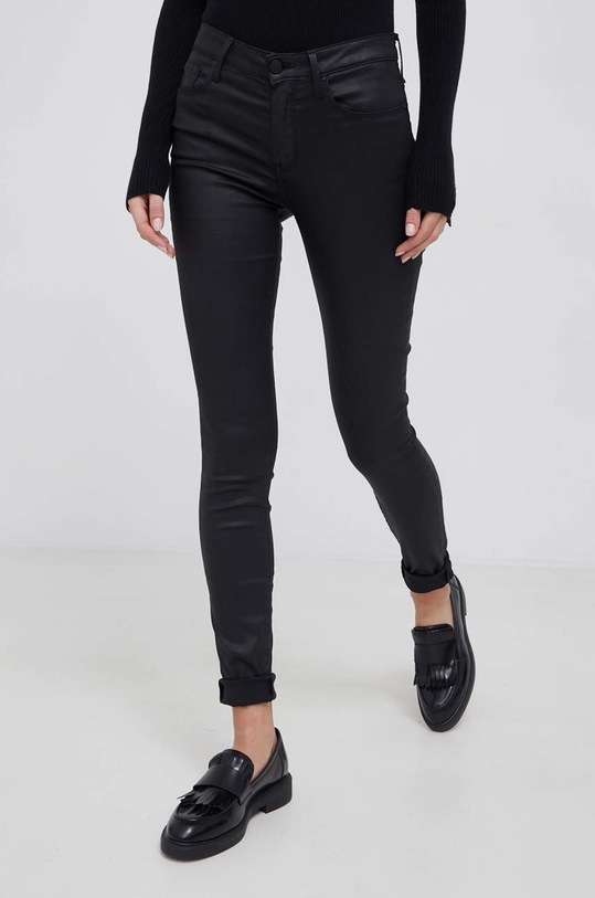 Tommy Hilfiger nadrág elasztánnal fekete WW0WW32931.PPYY