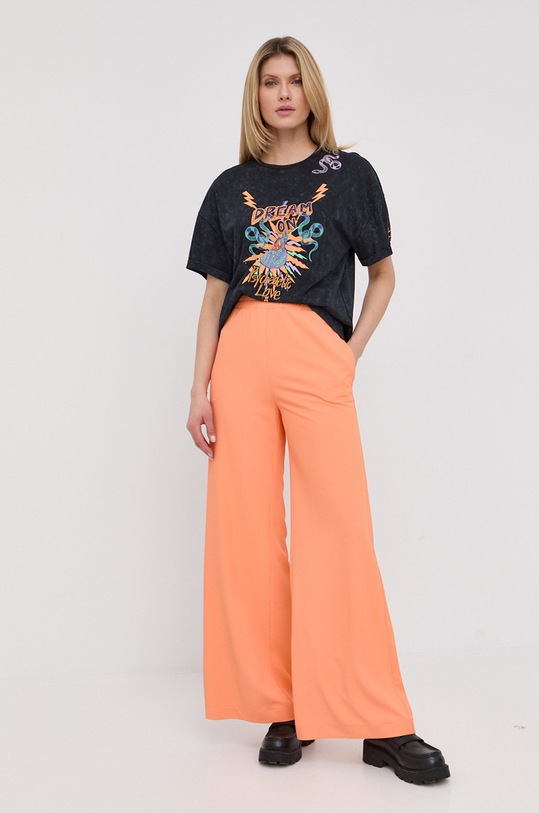 Patrizia Pepe spodnie 8P0418.A9A2 pomarańczowy SS22