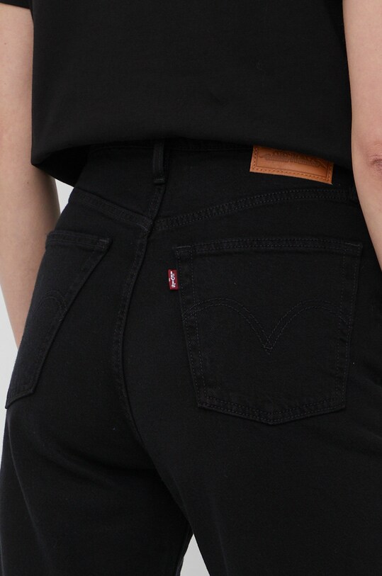 Levi's jeansy RIBCAGE STRAIGHT ANKLE czarny 72693.0012
