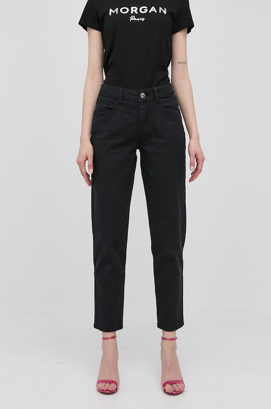 Morgan jeansy 221.PBASIL czarny SS22
