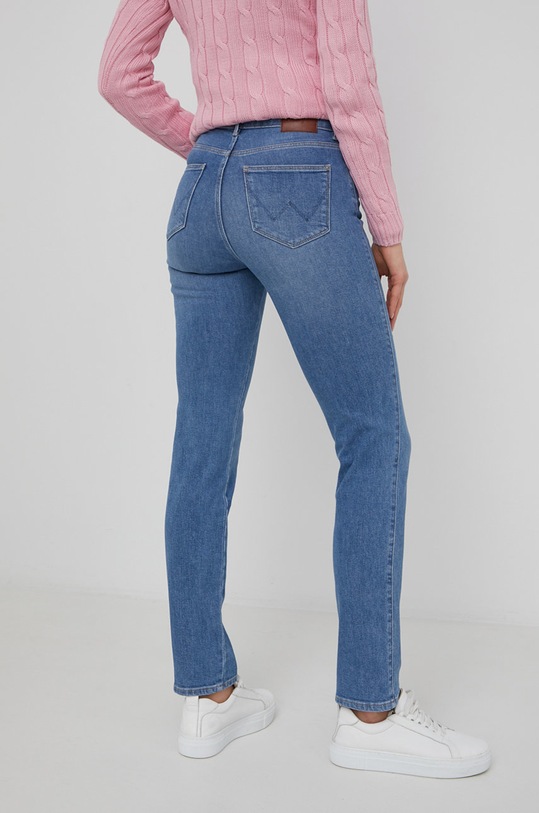 Îmbrăcăminte Wrangler jeansi Slim Way Out West W26LXR44T albastru