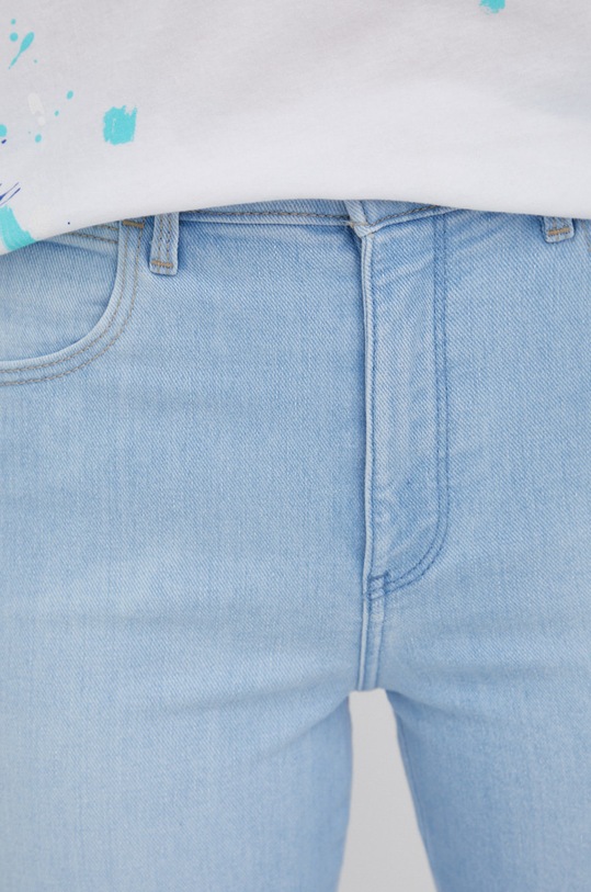 Kavbojke Wrangler High Rise Skinny Soft Blue modra W27HZI44B