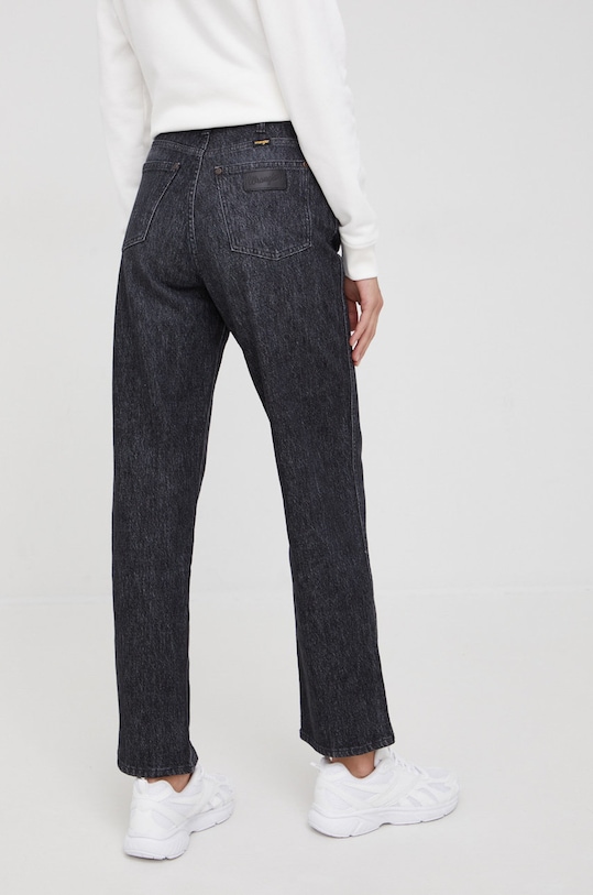 Odzież Wrangler jeansy MOM STRAIGHT GRANITE W27M41341 szary