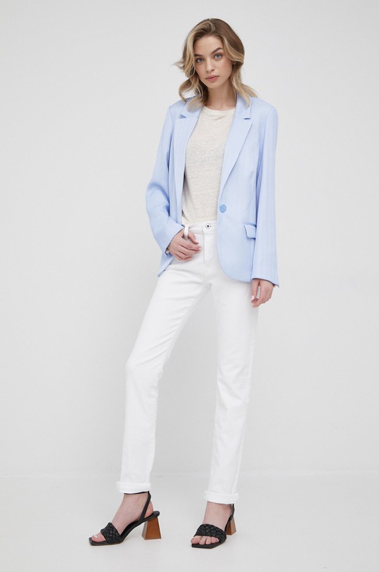 Pepe Jeans jeansy Planet friendly biały PL204160D76.000