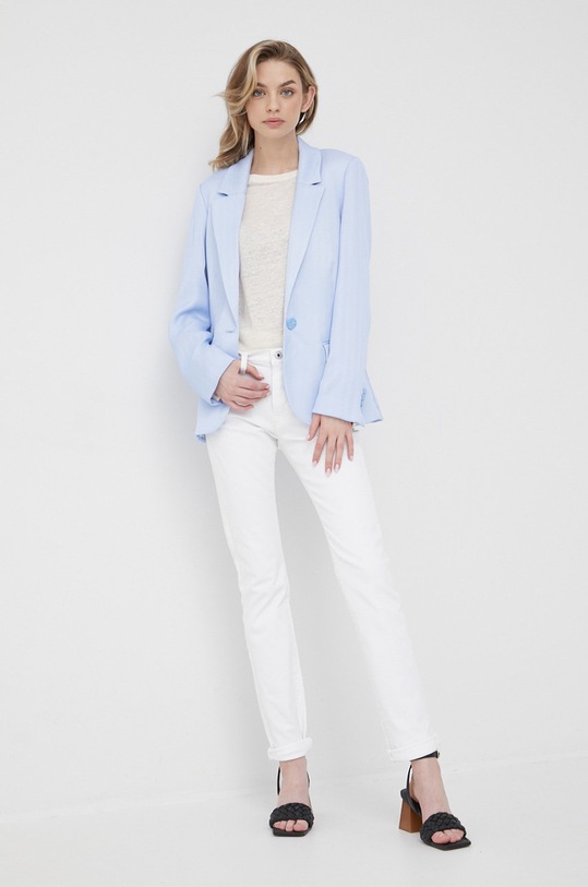 Pepe Jeans jeansy PL204160D76.000 biały SS22