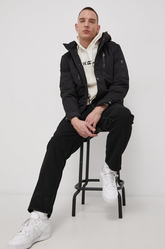 Pamučne traperice Jack & Jones Eddie 12204997.BlackDenim crna SS22