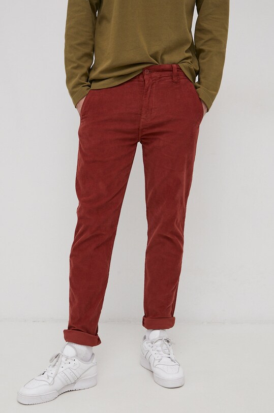 Levi's kordbársony nadrág szövet narancssárga 17199.0058