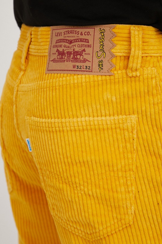 Levi's pantaloni de catifea cord X Simpson A2059.0000 galben