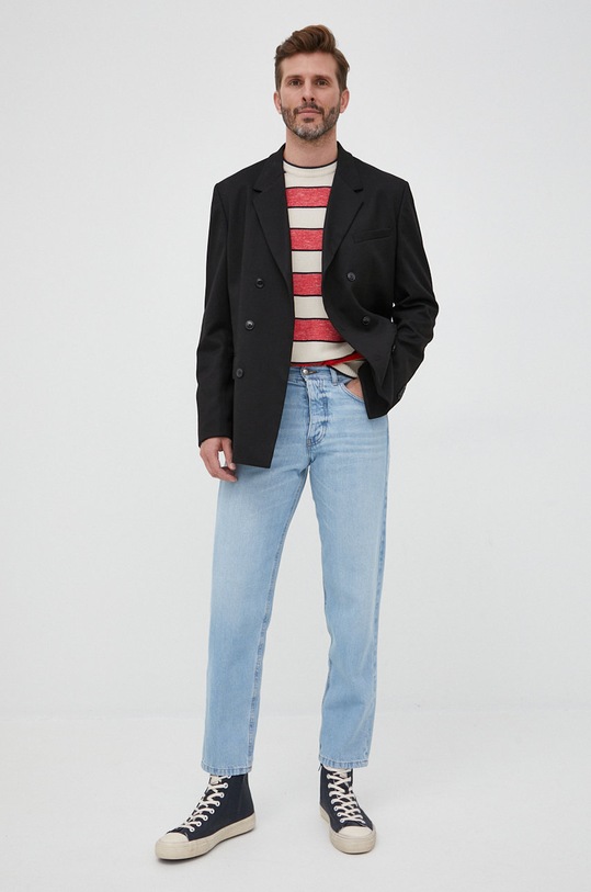 Sisley jeansy 4VTPSE004.901 niebieski SS22