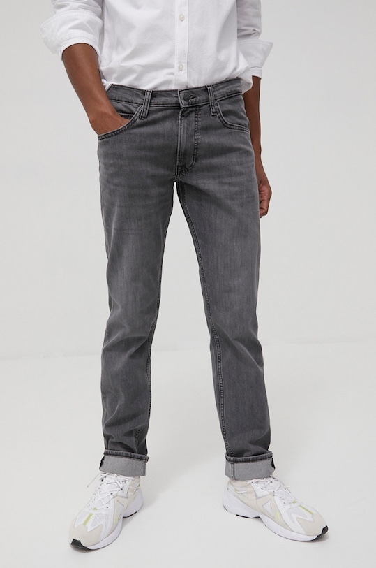 Lee jeansy DAREN ZIP FLY MID WORN WALKER L707PZCL szary SS22