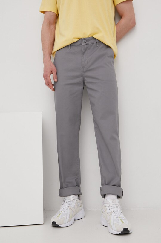 Lee spodnie REGULAR CHINO STEEL GREY L71FTY65 szary SS22