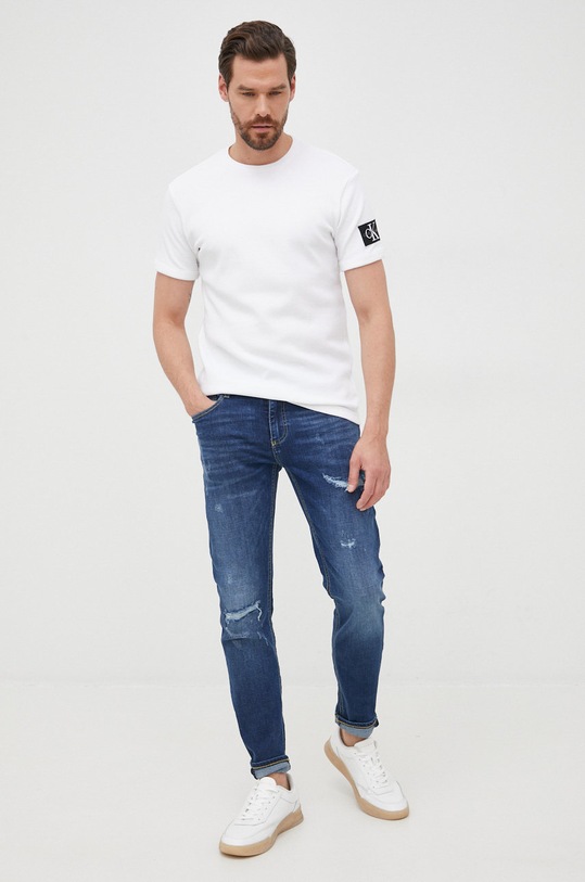 Džíny Lindbergh 30.050002WVB.WORN.VINTA námořnická modř SS22