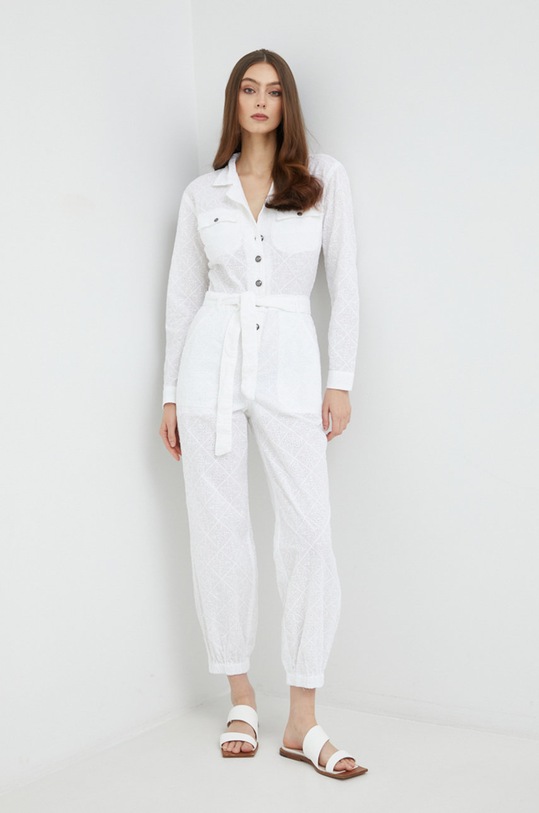 Guess kombinezon bawełniany bawełna biały W2GD41.WEJU0