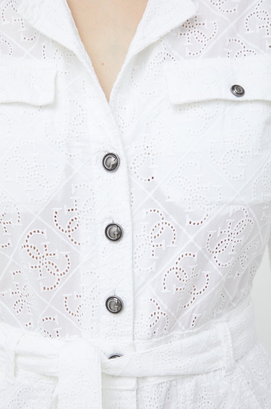 Guess kombinezon bawełniany W2GD41.WEJU0 biały