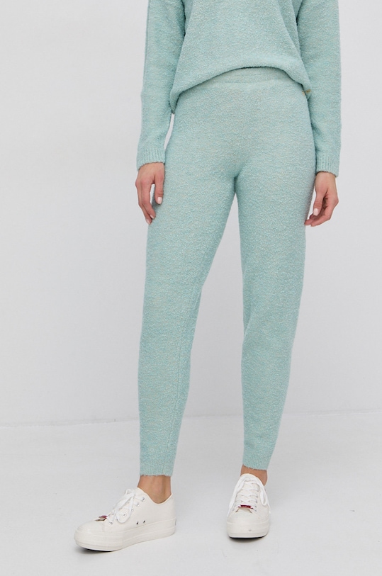 Παντελόνι από μείγμα μαλλιού Guess με ελαστάν μπλε W1RR18.Z2XW0