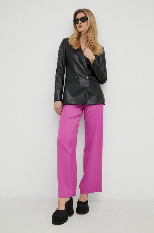 Patrizia Pepe spodnie 8P0376.A2HU fioletowy SS24